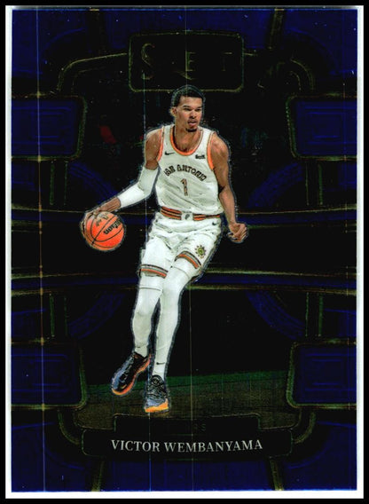 2023-24 Panini Select Blue #87 Victor Wembanyama Rookie San Antonio Spurs
