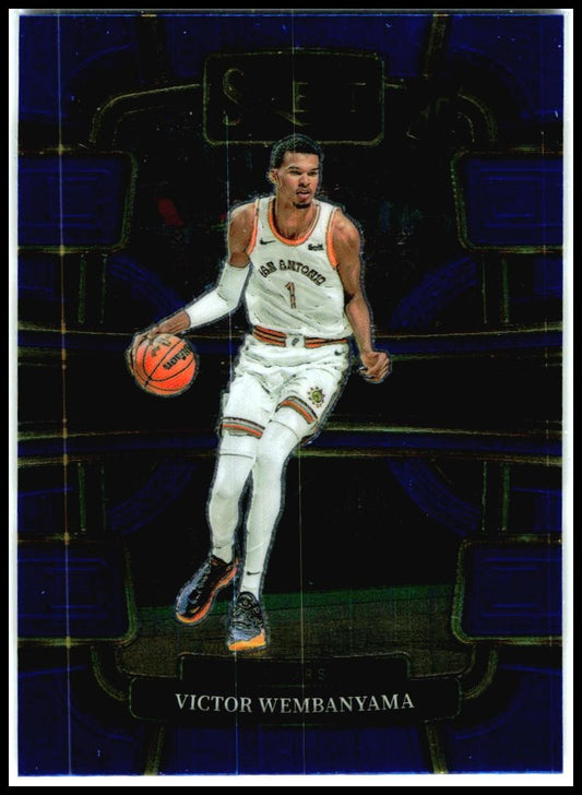 2023-24 Panini Select Blue #87 Victor Wembanyama Rookie San Antonio Spurs