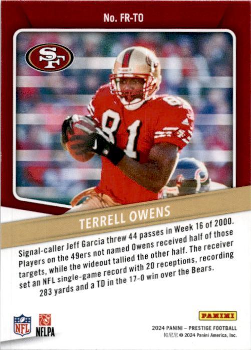 2024 Panini Prestige #FR-TO Terrell Owens For the Record