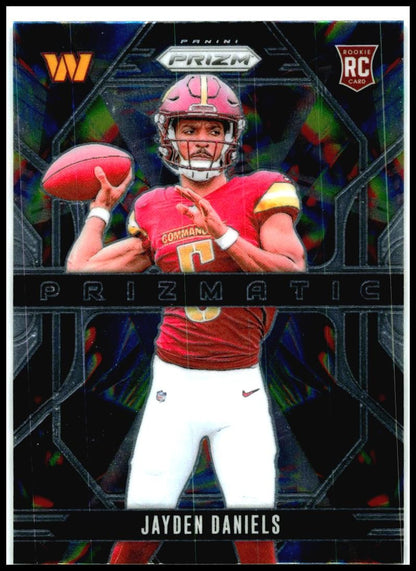 2024 Panini Prizm Prizmatic #3 Jayden Daniels Washington Commanders