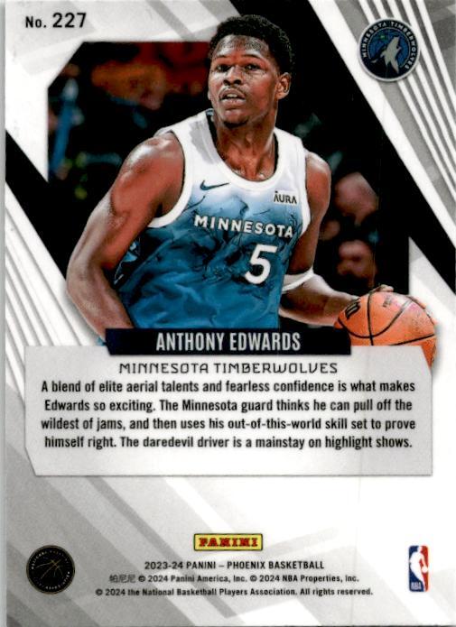 2023-24 Panini Phoenix Red Ice #227 Anthony Edwards Minnesota Timberwolves