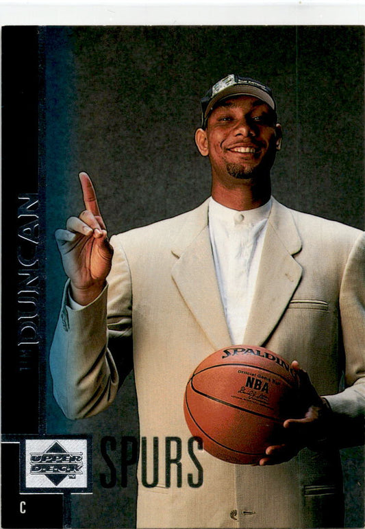 1997-98 Upper Deck #114 Tim Duncan Rookie San Antonio Spurs