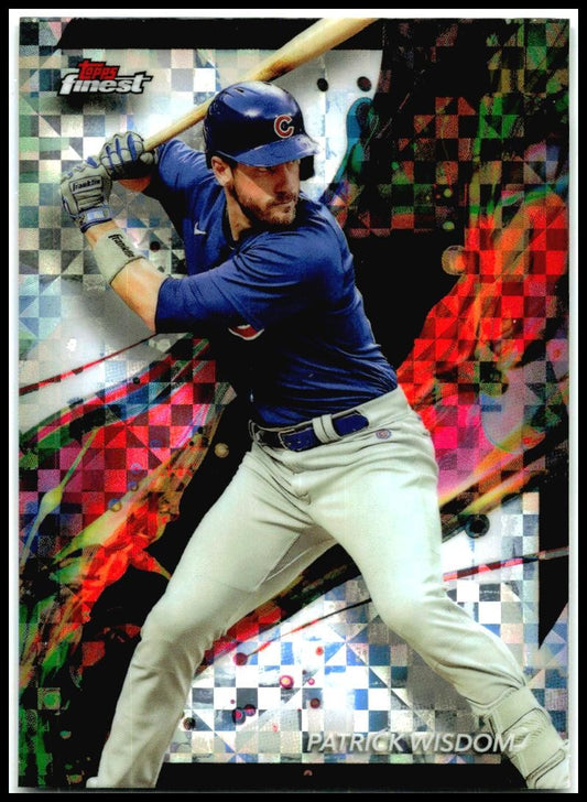 2024 Finest Checkerboard Refractors #34 Patrick Wisdom Chicago Cubs
