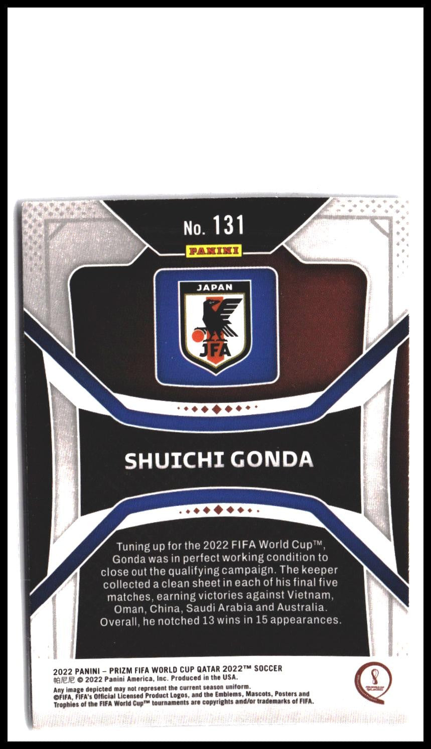 Shuichi Gonda #131 2022 Panini Prizm FIFA World Cup Qatar Rookie RC