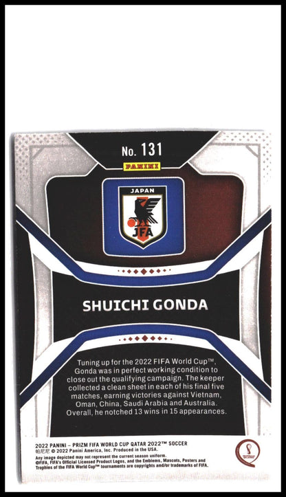 Shuichi Gonda #131 2022 Panini Prizm FIFA World Cup Qatar Rookie RC