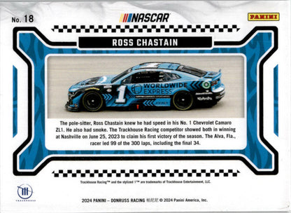 2024 Donruss Burining Rubber #18 Ross Chastain