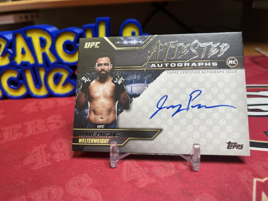 2024 Topps UFC Knockout Attesed ATT-JPS Jonny Parsons Rookie Auto