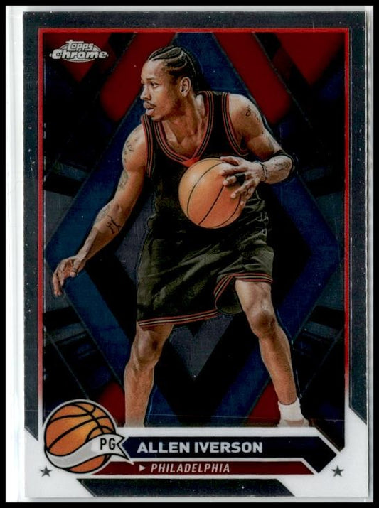 2023-24 Topps Chrome #66 Allen Iverson Philadelphia 76ers