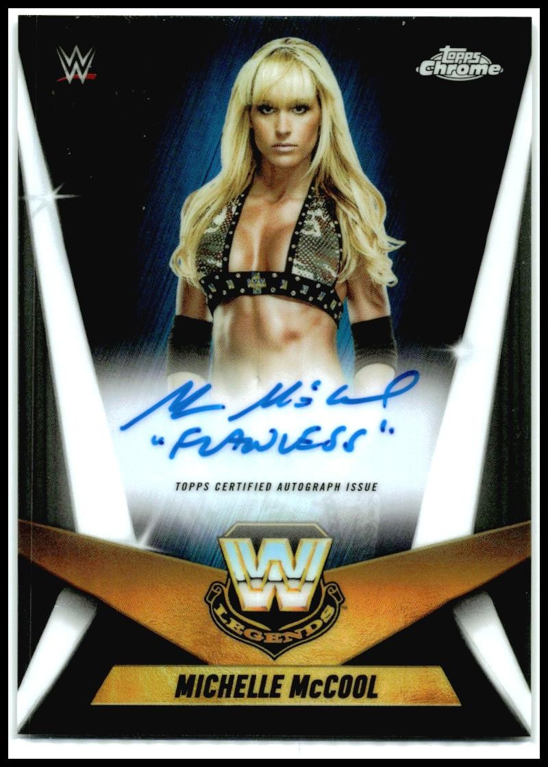 2025 Topps Chrome WWE Legendary Auto Refractor #/175 # Michelle McCool Auto