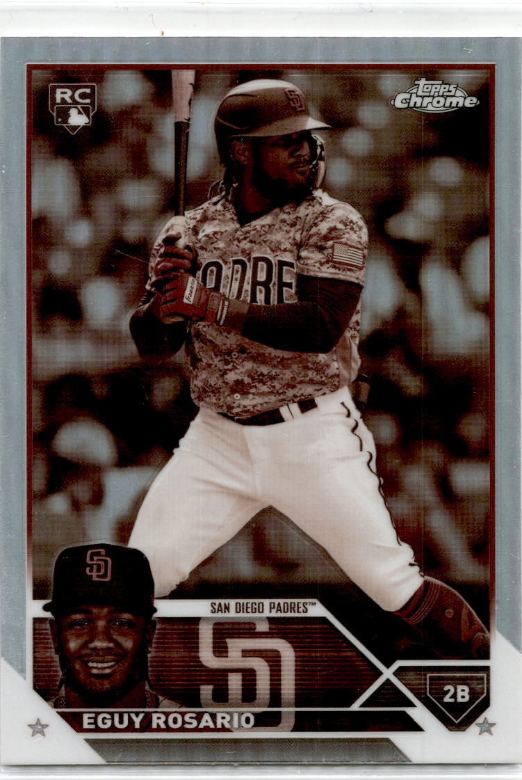 2023 Topps Chrome Sepia Refractor #184 Eguy Rosario San Diego Padres