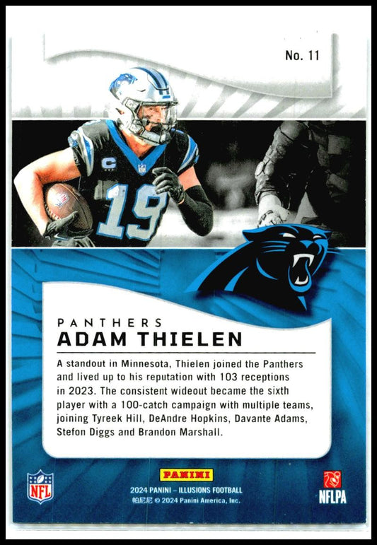 2024 Panini Illusions Dots Trophy Collection #11 Adam Thielen Carolina Panthers