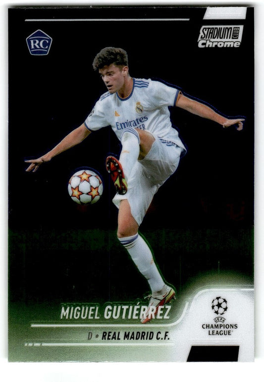 2022 Topps Stadium Club Chrome UCL Miguel Gutierrez Rookie Real Madrid CF #45