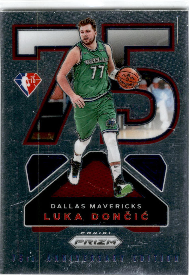 2021-22 Panini Prizm Luka Doncic 75th Anniversary Edition #12 Dallas Mavericks