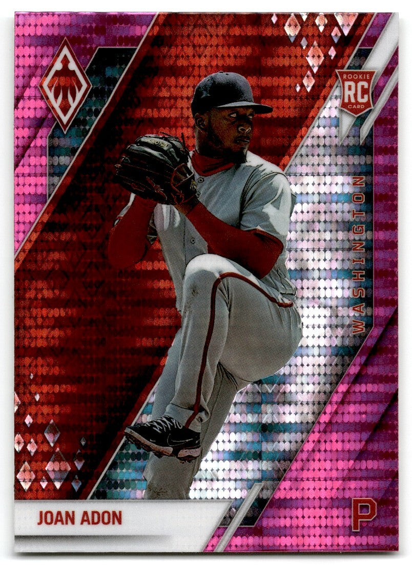 2022 Panini Phoenix Pink Pulsar Joan Adon Rookie Washington Nationals #19