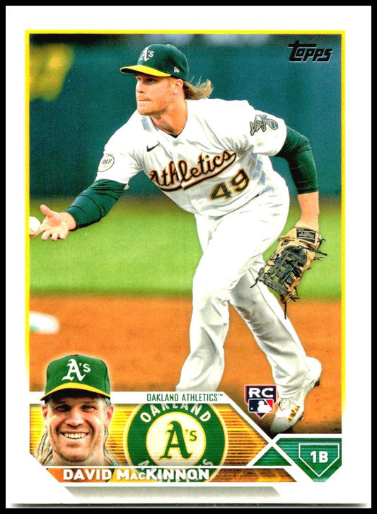 2023 Topps #276 David MacKinnon Oakland Athletics