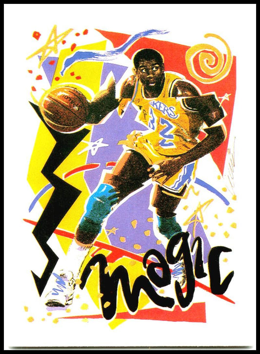 1990-91 Hoops #367 Magic Johnson Los Angeles Lakers