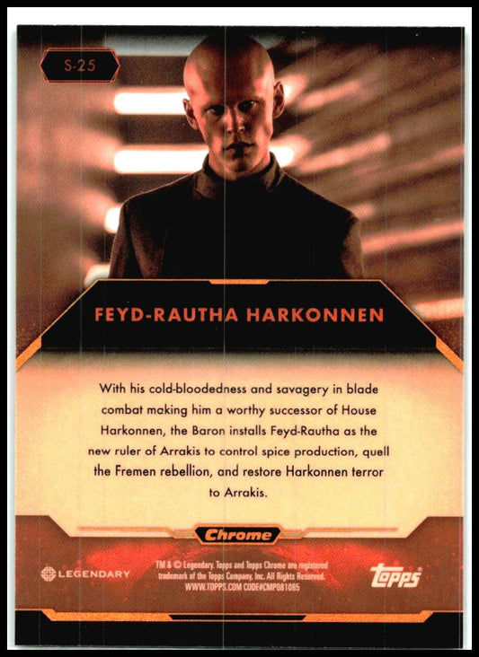2024 Dune Chrome® - Hobby Box Spice ##S-25 Feyd-Rautha Harkonnen