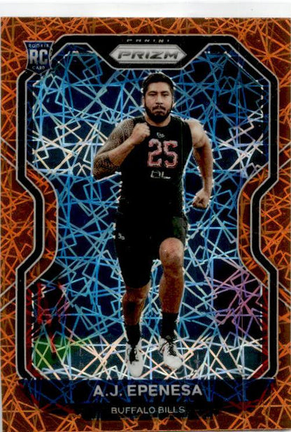 2020 Panini Prizm Prizm Lazer #313 A.J. Epenesa Rookie Buffalo Bills