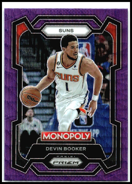 2023-24 Panini Prizm Monopoly Purple Wave #72 Devin Booker Phoenix Suns