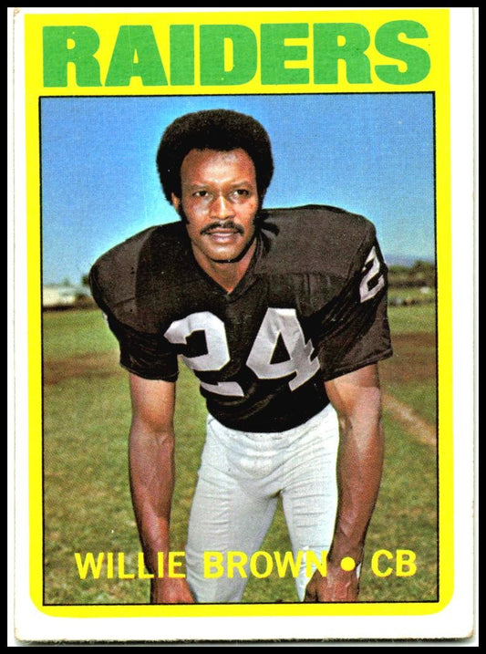 1972 Topps #28 Willie Brown Oakland Raiders