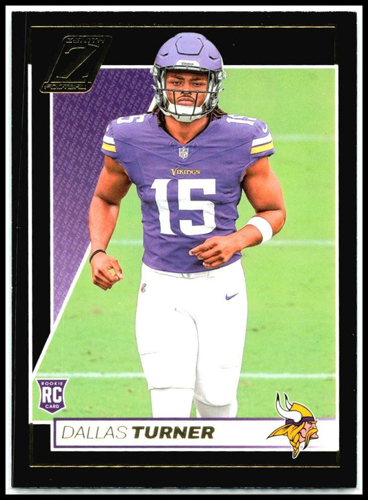 2024 Panini Zenith Retail #124 Dallas Turner Rookie Minnesota Vikings