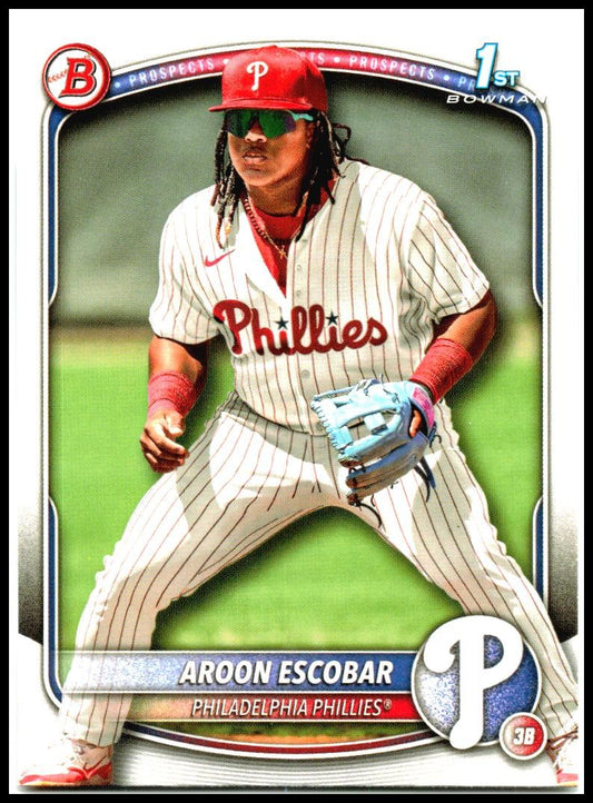 2025 Bowman #BP-65 Aroon Escobar Philadelphia Phillies
