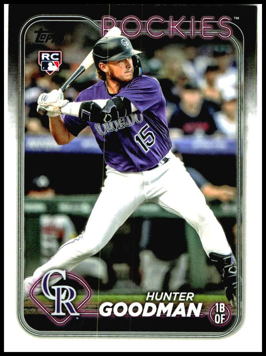 2024 Topps #432 Hunter Goodman Rookie Colorado Rockies