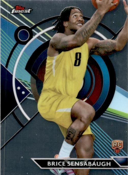 2023-24 Topps Finest #82 Brice Sensabaugh Utah