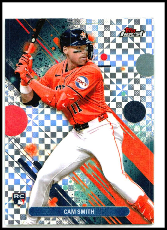 2025 Finest Checkerboard #54 Cam Smith Rookie Houston Astros