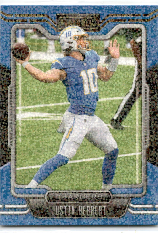 2021 Panini Playbook Sparkle  #65 Justin Herbert Los Angeles Chargers
