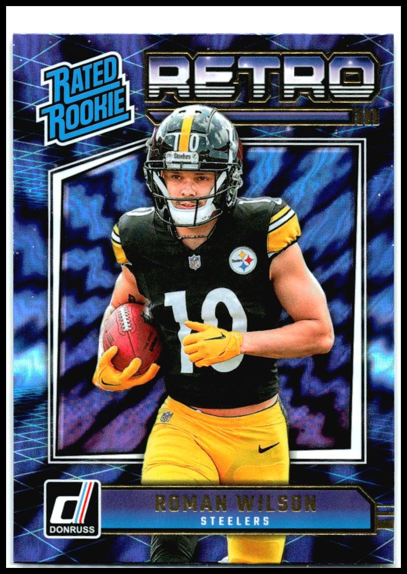 2024 Donruss Rated Rookies Retro #18 Roman Wilson Pittsburgh Steelers