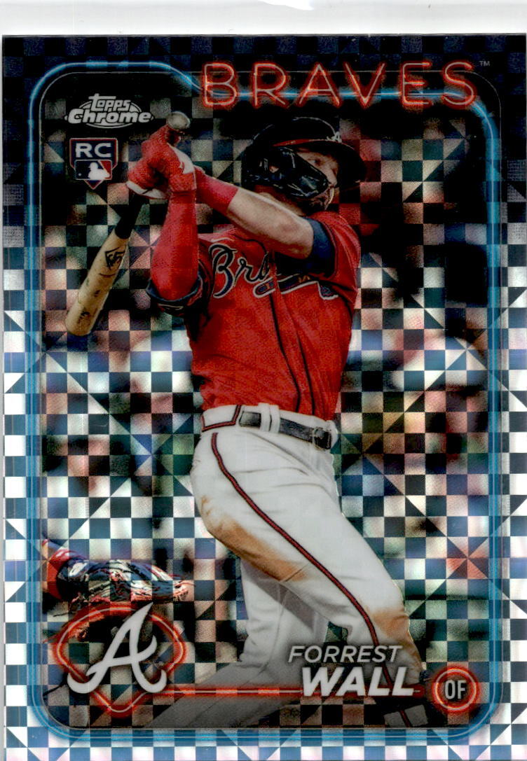 2024 Topps Chrome X-Fractors #176 Forrest Wall Rookie Atlanta Braves