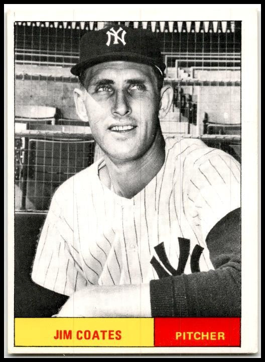 1980 Galasso B&W 1961 New York Yankees #16 Jim Coates New York Yankees