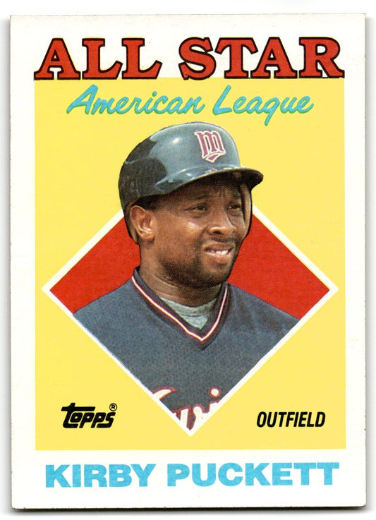 1988 Topps ALL Star Kirby Puckett Minnesota Twins #391