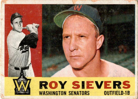 1960 Topps #25 Roy Sievers Washington Senators