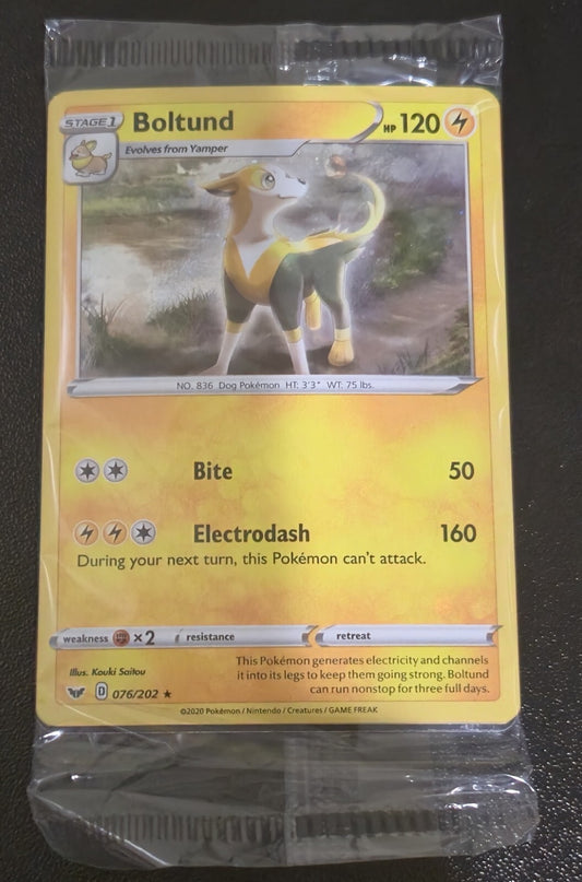 Pokémon TCG Boltund 076/202 Promo Cosmos Holo Rare Sealed