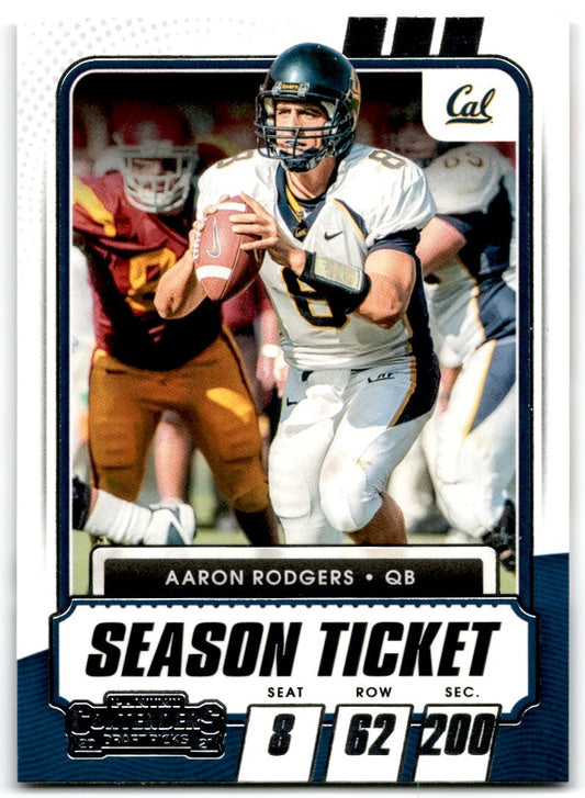 2021 Panini Contenders Draft Picks Season Ticket Aaron Rodgers California Golden