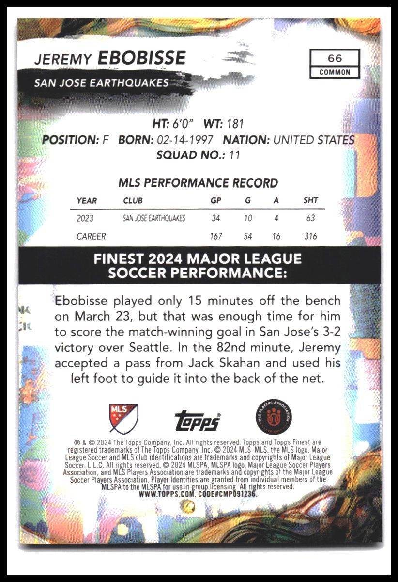 2024 Finest MLS #66 Jeremy Ebobisse