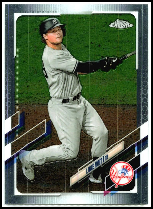2021 Topps Chrome #87 Luke Voit New York Yankees