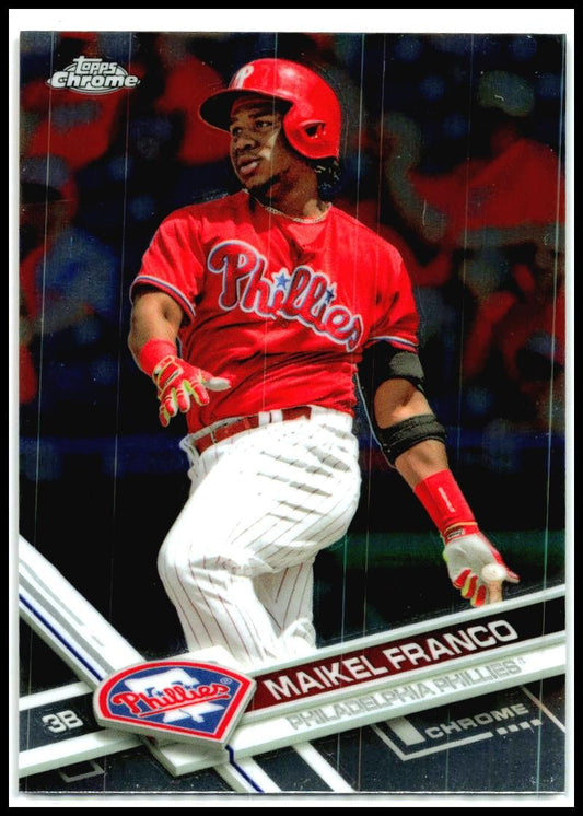 2017 Topps Chrome #119 Maikel Franco Philadelphia Phillies