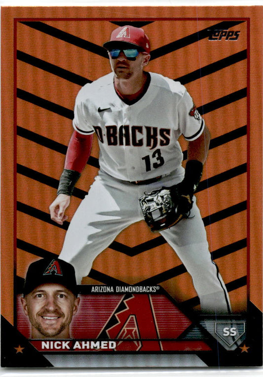 2023 Topps Update Orange and Black Foil #US12 Nick Ahmed Arizona Diamondbacks