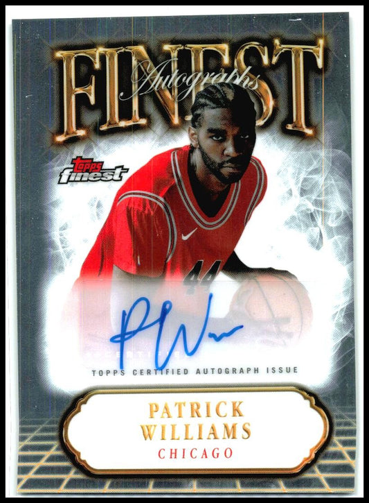 2024-25 Topps Finest Finest Autographs #FA-PW Patrick Williams