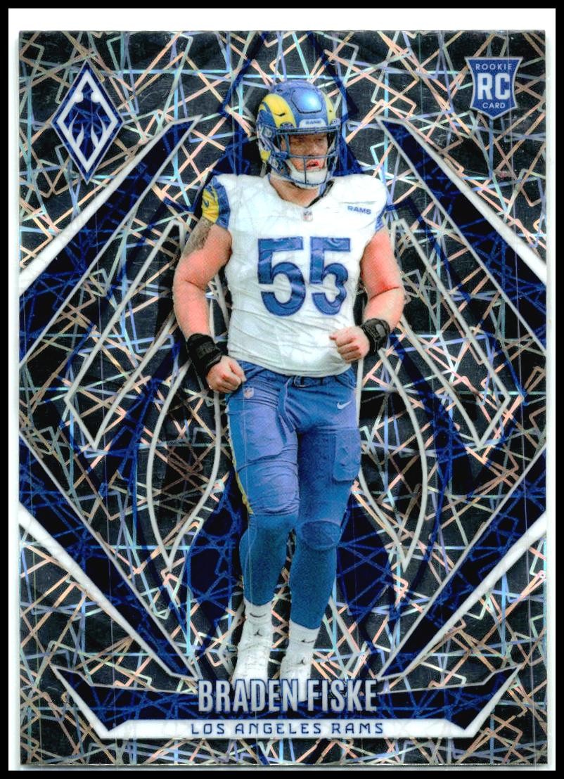 2024 Panini Phoenix Lazer #160 Braden Fiske Rookie Los Angeles Rams