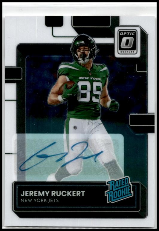 2022 Donruss Optic Rated Rookies Autographs #291 Jeremy Ruckert Rookie Auto Jets