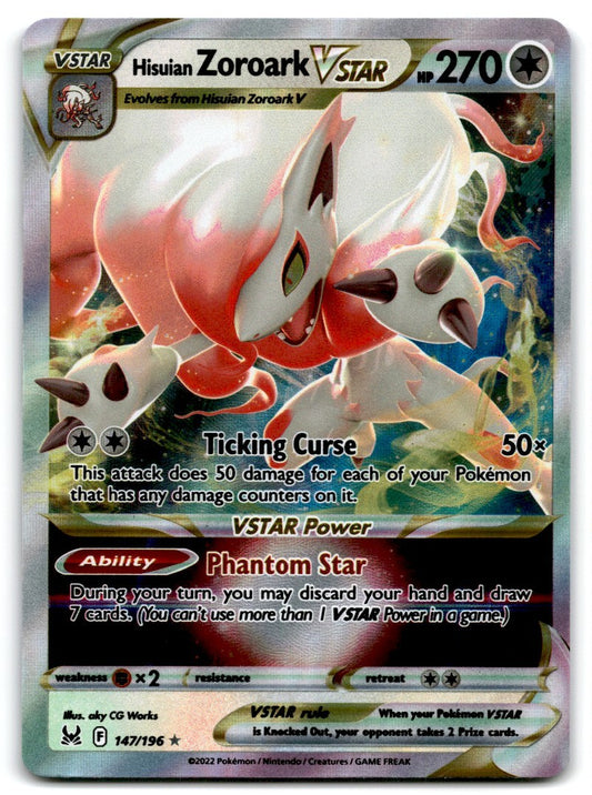 2022 Sword & Shield - Lost Origin Hisuian Zoroark VSTAR VSTAR/Rare Holo VSTAR