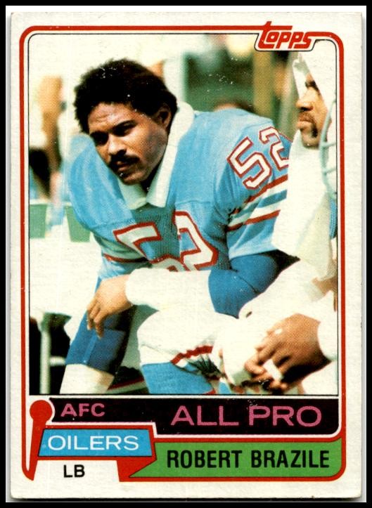 1981 Topps #450 Robert Brazile Houston Oilers