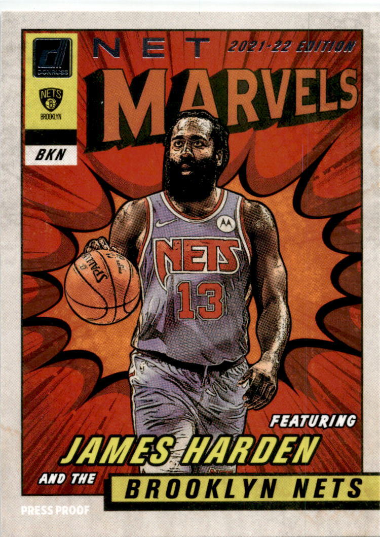 2021-22 Donruss Net Marvels Press Proof #13 James Harden Brooklyn Nets