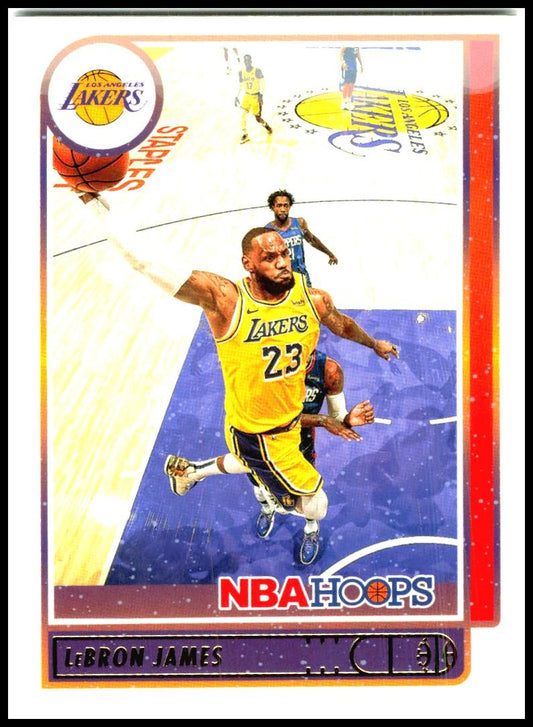 2021-22 Hoops Blue #136 LeBron James Los Angeles Lakers