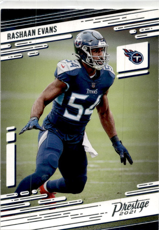 2021 Panini Prestige #180 Rashaan Evans Tennessee Titans.