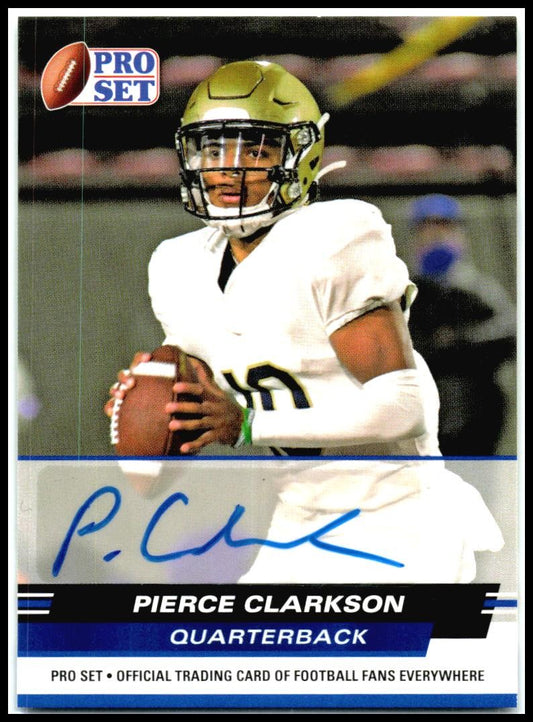 2022 Leaf Draft Autographs #BA-PC1 Pierce Clarkson Auto Louisville Cardinals